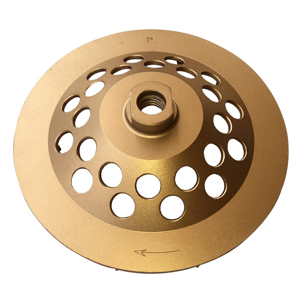 7" Concrete Grinding Cup Wheels 12 Diamond Abrasive Seg 5/8"-11 Arbor