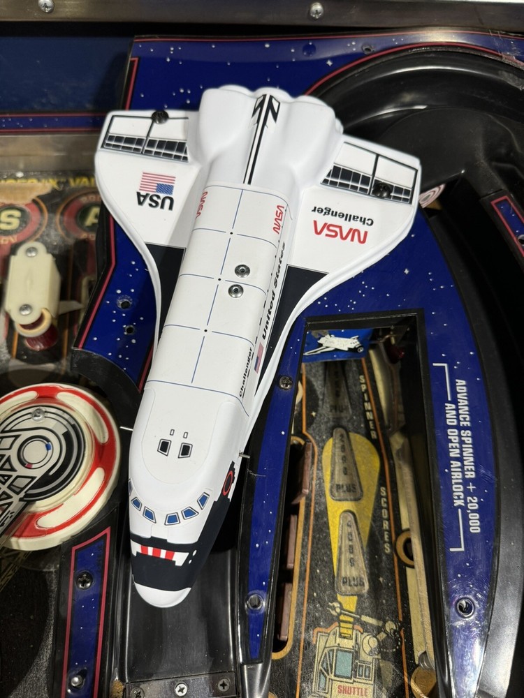 1984 Williams Space Shuttle Pinball Machine "Defender" Full Assembly Plug+Switch
