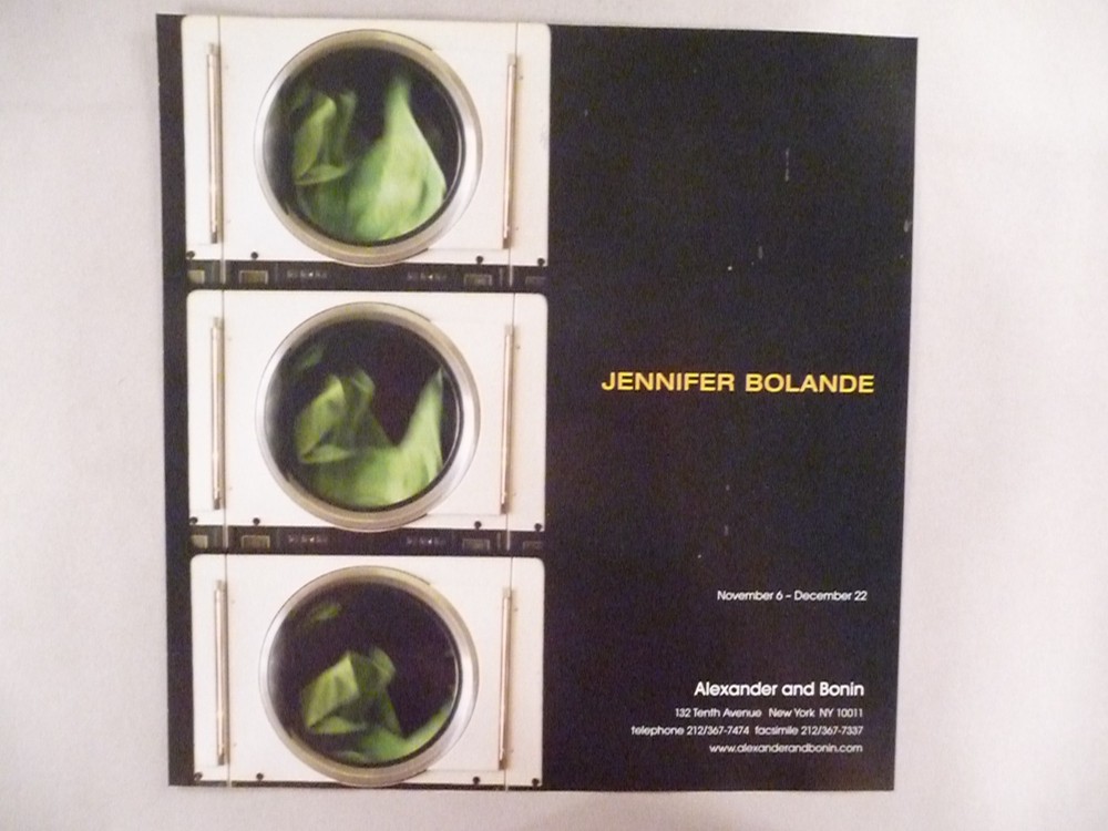Jennifer Bolande MAGAZINE AD - 2004