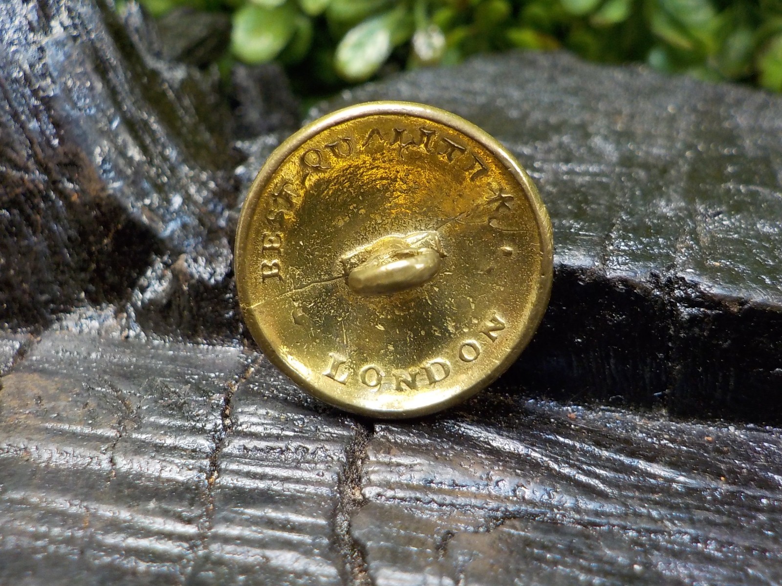 Old Rare Vintage Antique Relic Pre Civil War Militia Officers Coat Button w/Gold