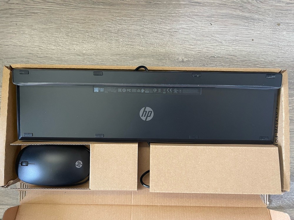 HP WIRED KEYBOARD AND MOUSE COMBO USB connectivity OPEN BOX
