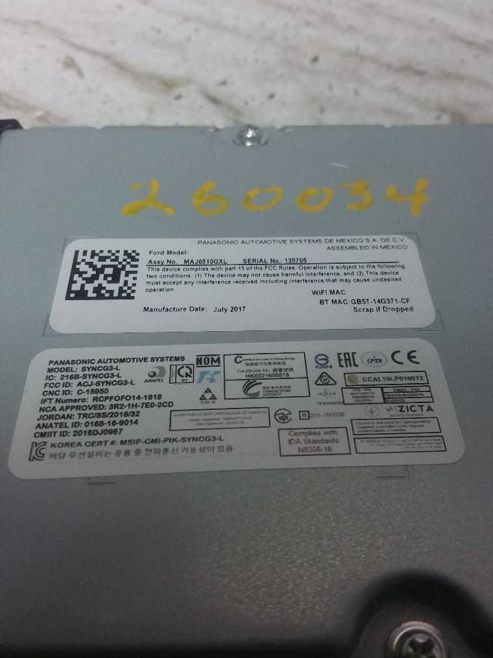 Communication Voice Recognition Sync Module Fits 16-19 FIESTA HA1T-14G370-KCA