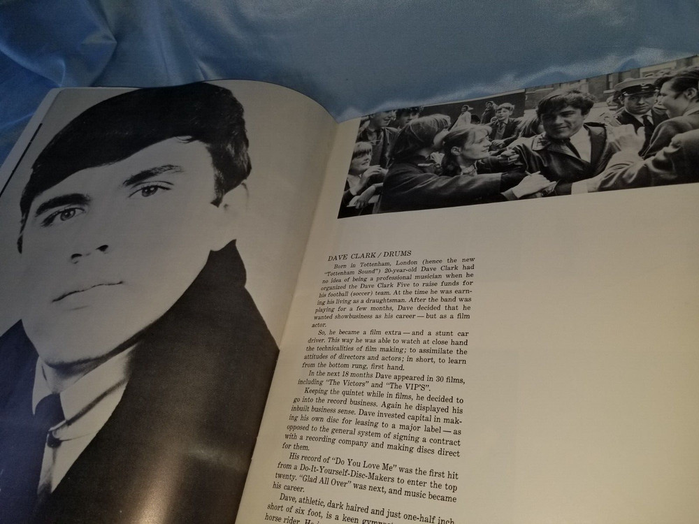 The Dave Clark Five Original US Concert Book Program 1965