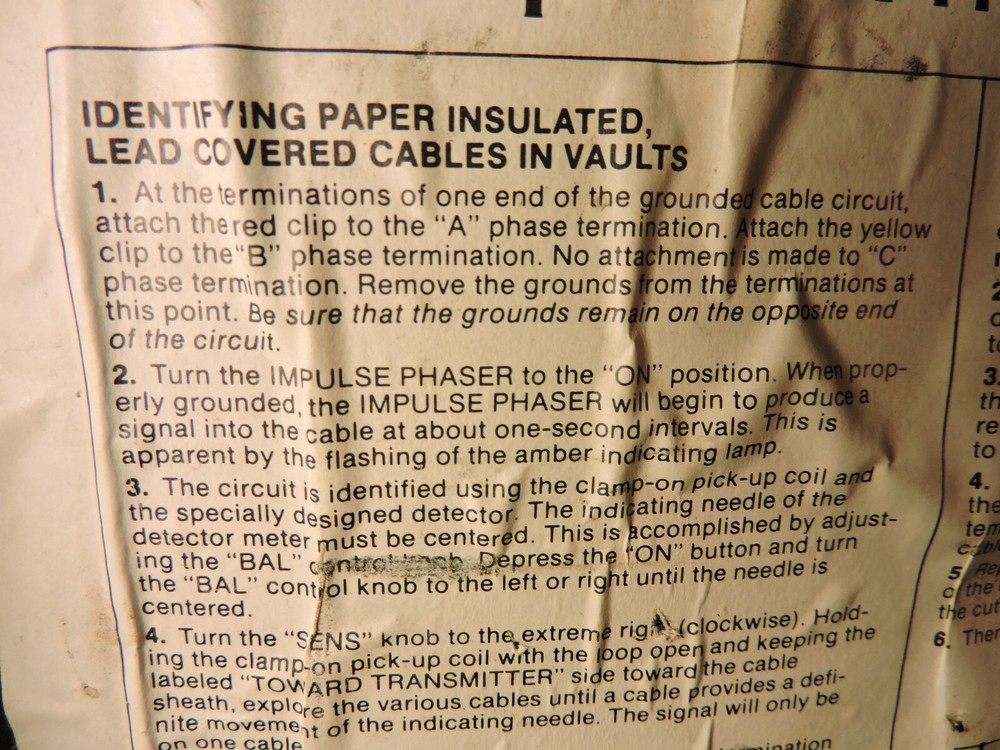 TIMCO Impulse Phaser 541001-10 in case with cables (missing Meter)