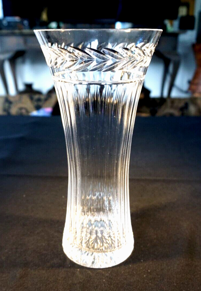 Beautiful Stuart Crystal Senator Tall Vase