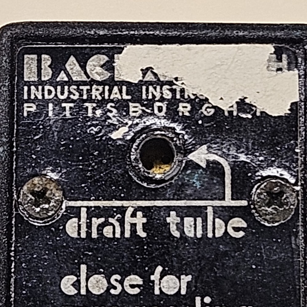 Vintage Draft - Rite Gage Bacharach DRAFTRITE Indicator