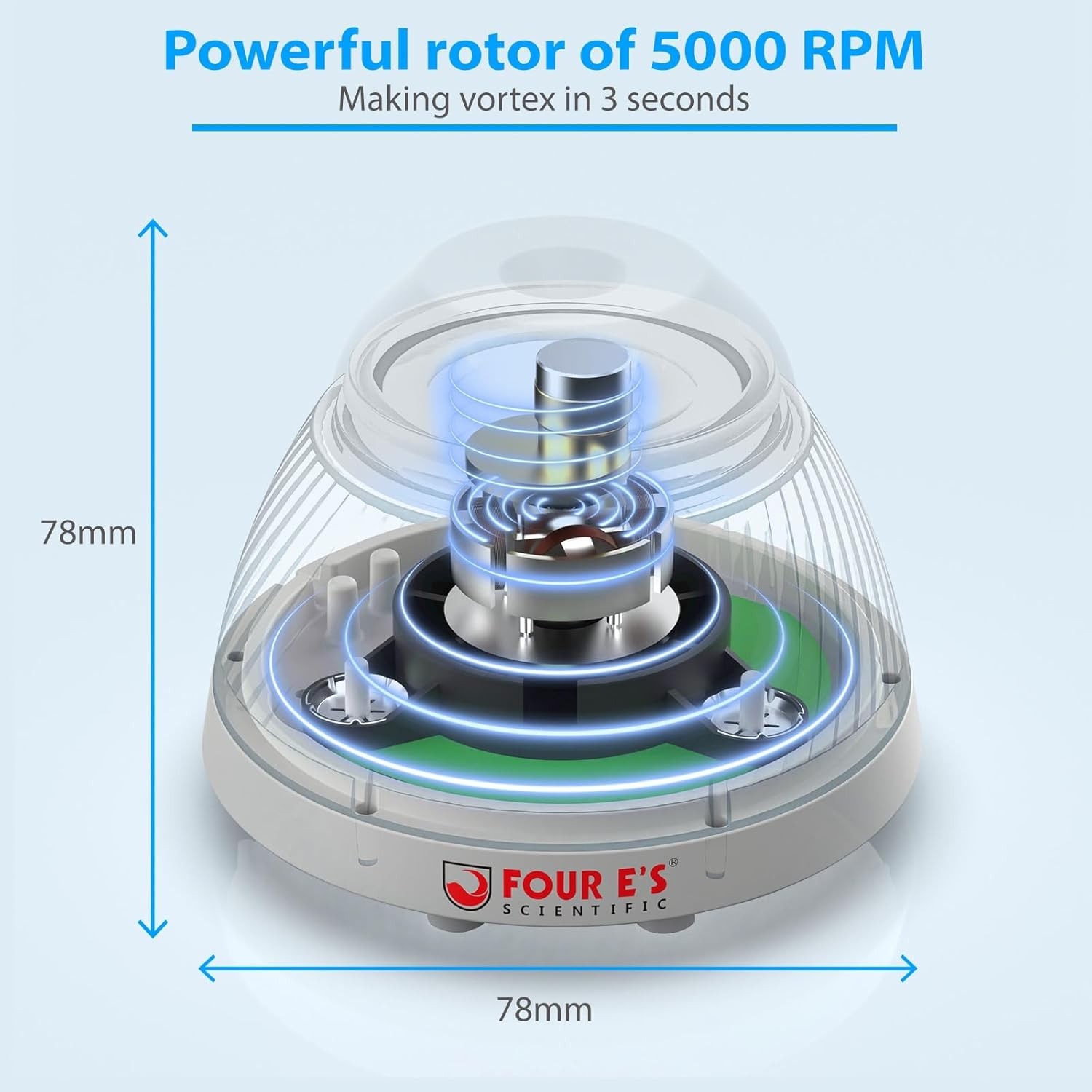 5000RPM Mini Vortex Shaker Lab Vortex Mixer Paint Shaker for Paints Nail Polish