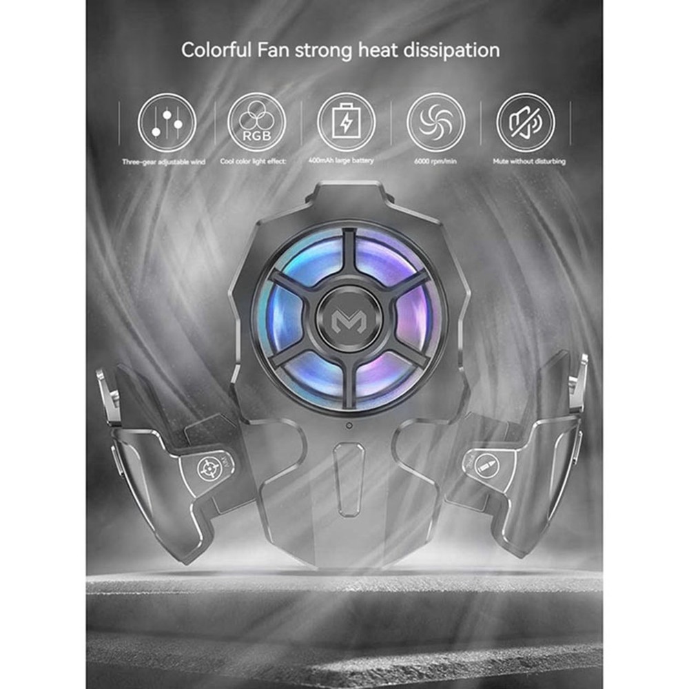 Fire Pressure Button Integrated 3-speed Wind Adjustment Game Controller Radiator
