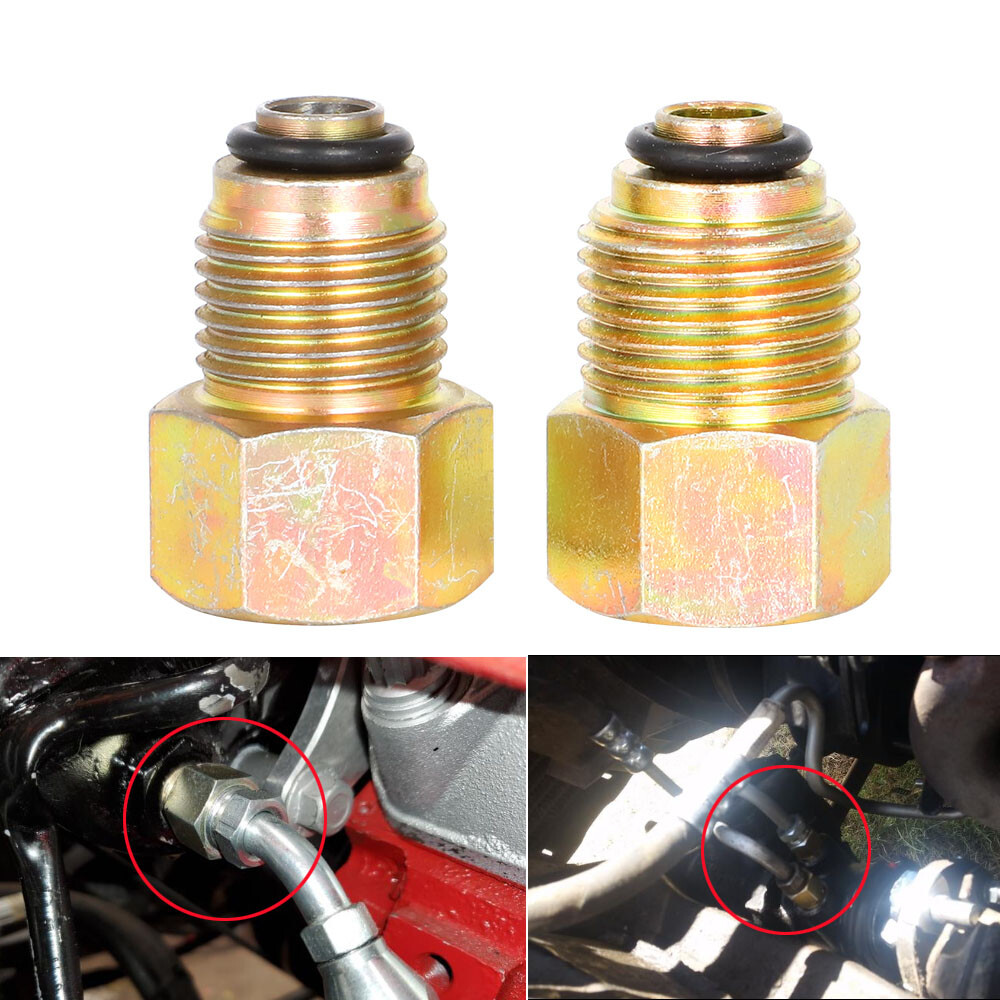 For GM Power Steering Adapter Fitting Inverted Flare Steering Box O-Ring Hoses