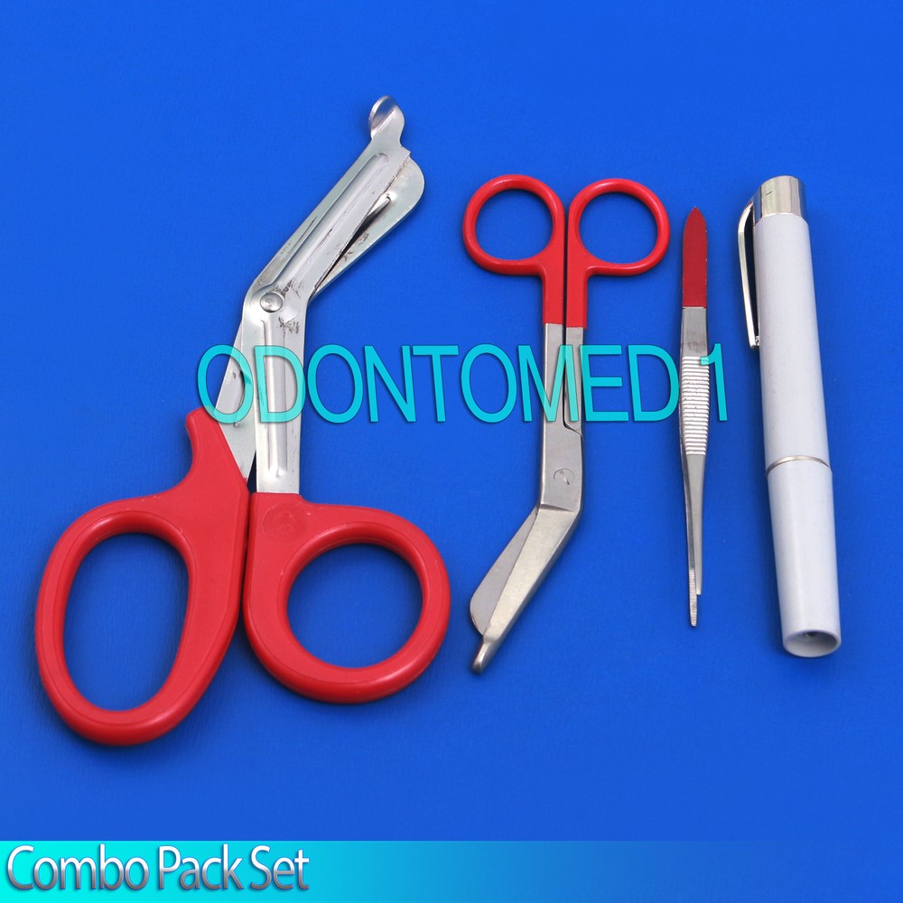 Shears; EMT/Scissors combo pack,Red