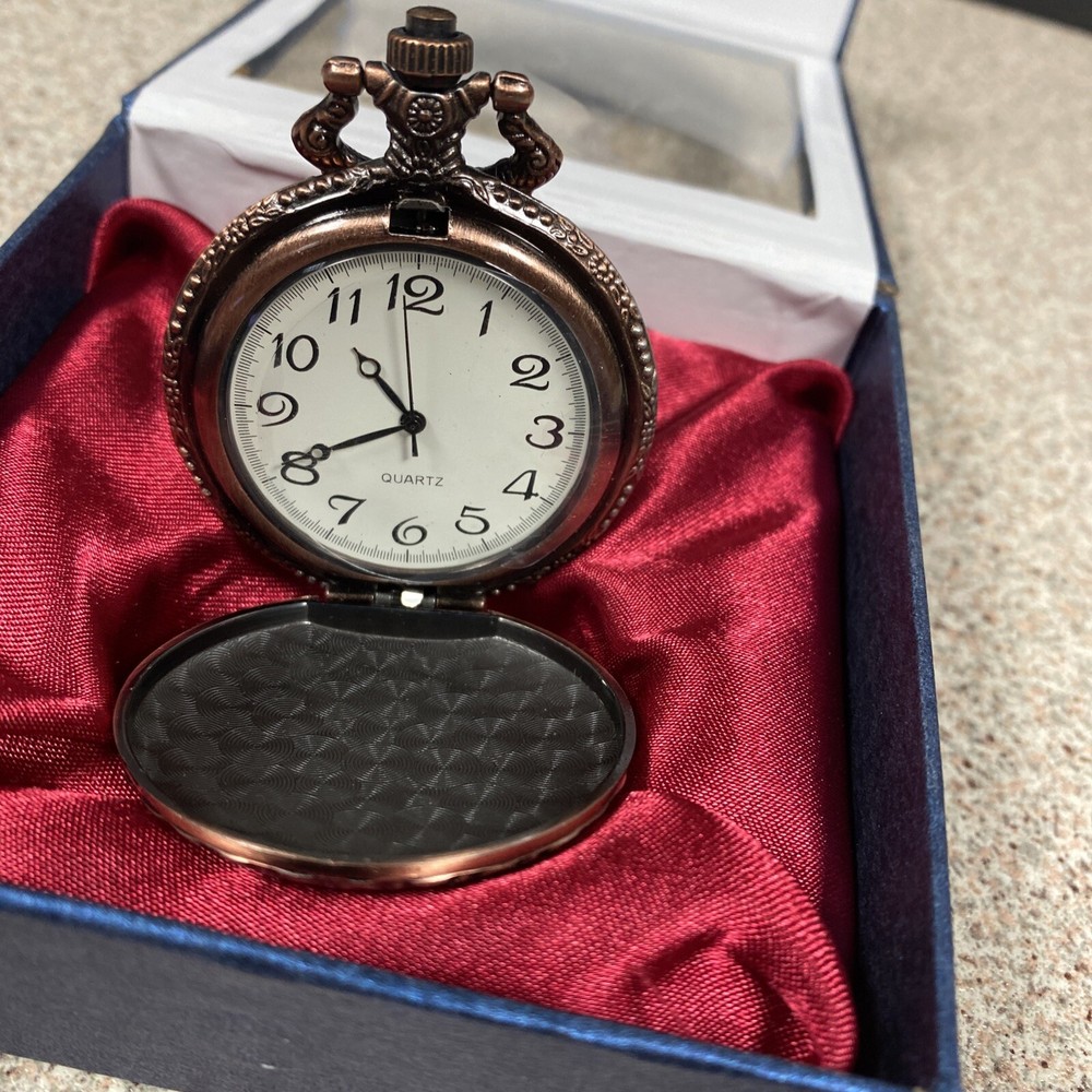 Quartz Pocket Watch In Box