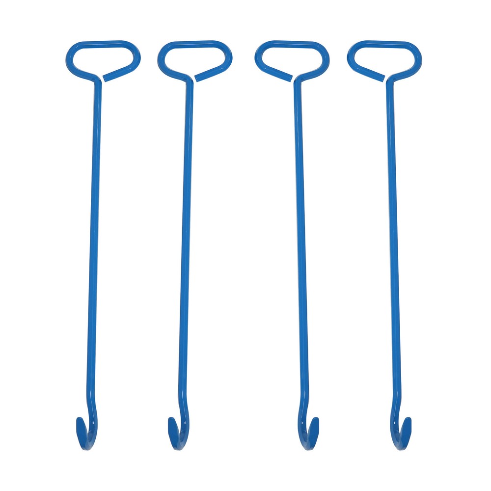 4pc Manhole Cover Hook Tool Versatile Lifting Hooks Tool Hook 76.2cm/30in