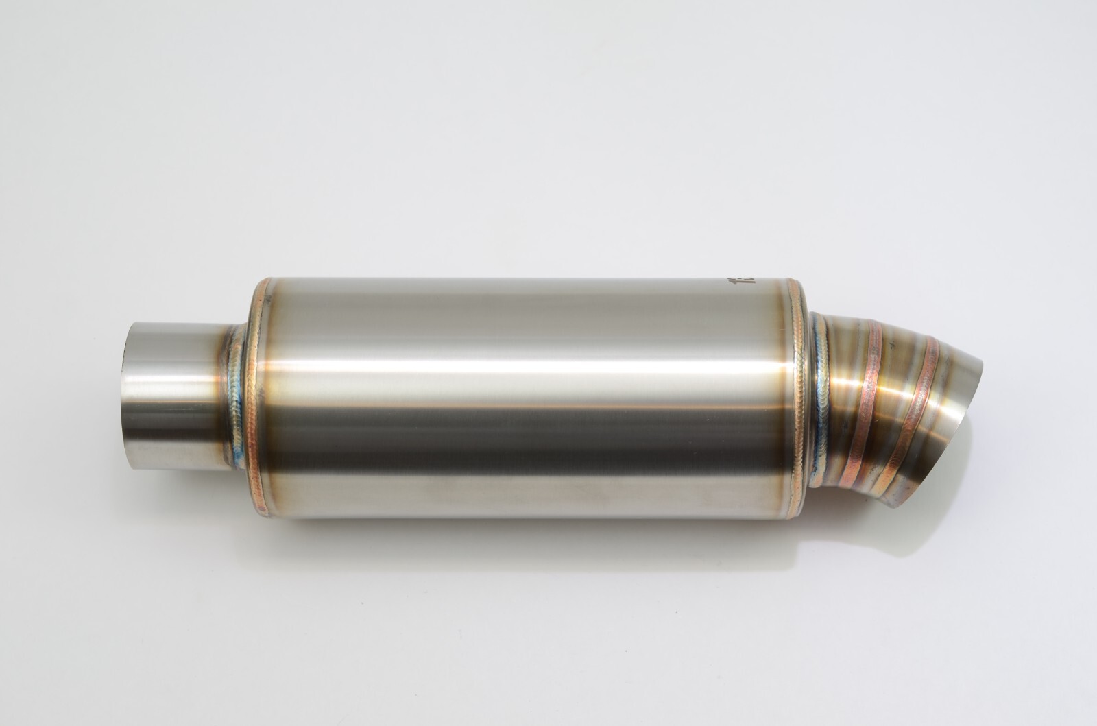 1320 Turn down dolphin muffler stainless steel universal 3" inlet 3.5" outlet