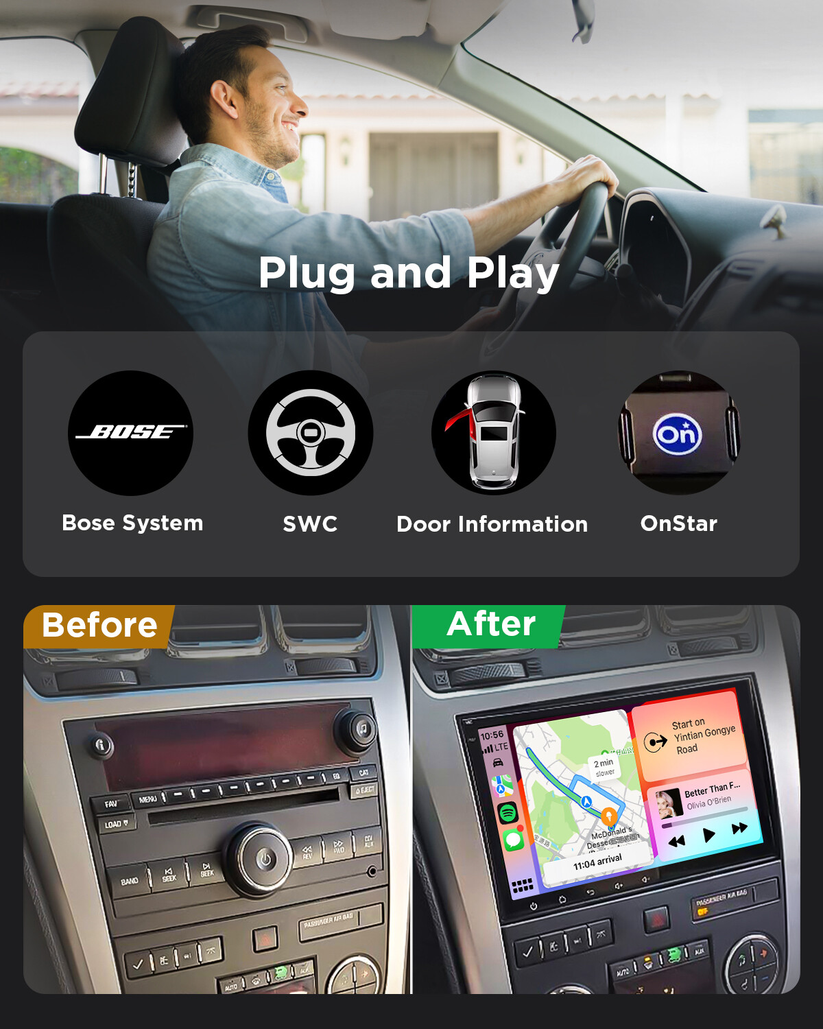 GMA13 Android 13 8" Car Stereo Radio for Chevrolet Silverado 1500 2500HD 3500 HD