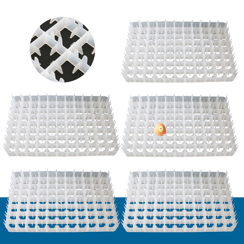 5x 88 Egg Incubator Tray For Poultry Incubator Hatcher Brooder Egg Storage Tray