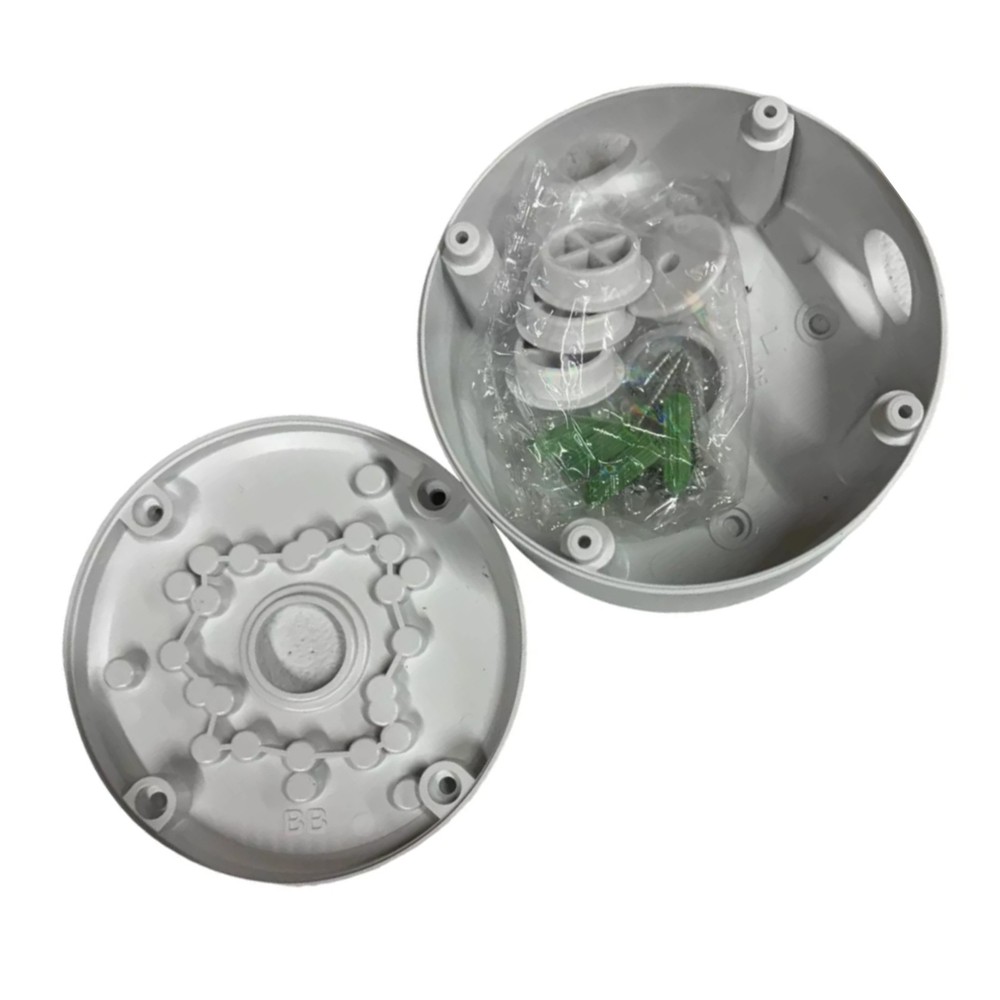 White Junction PC Box CCTV Bullet Dome Camera Wall Mount Bracket