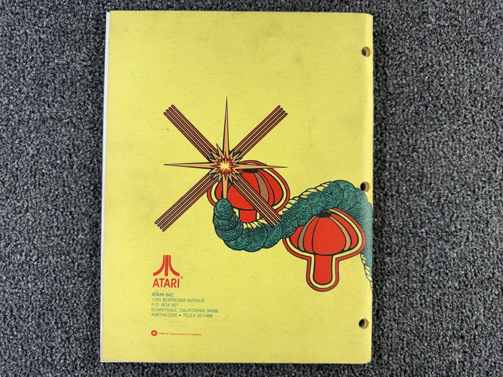 ATARI Centipede Arcade Manual Signature Analysis Guide Schematics Drawing BONUS