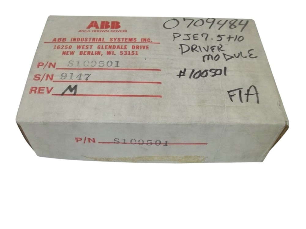 ABB S100501 DRIVER MODULE NSMP