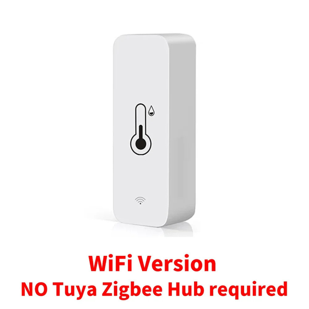 Tuya WiFi Zigbee Temperature Humidity Sensor Smart Home Indoor Hygrometer APP Mo