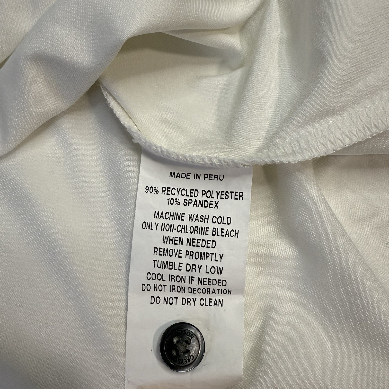 Greyson Golf Tala Polo Men's Medium Michelob Ultra Logo White Greyson Polo NWT