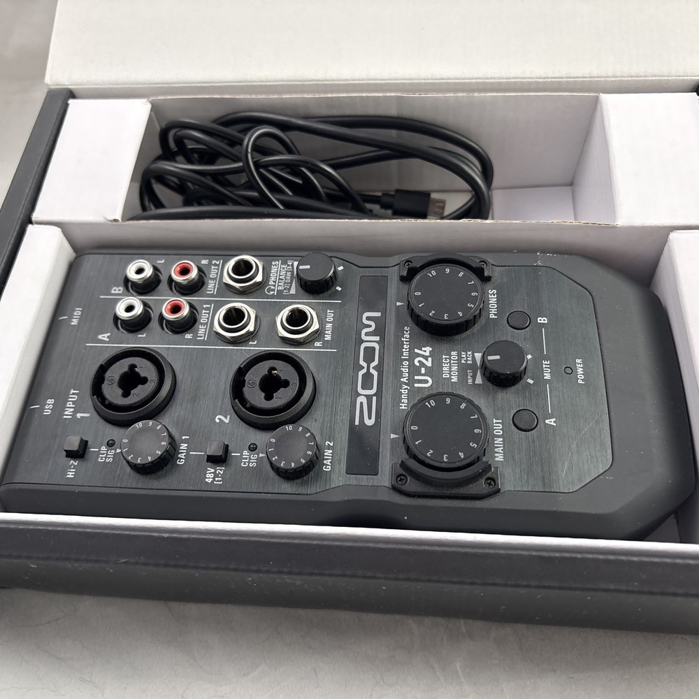 Zoom U-24 Portable 2x4 USB Handy Audio / MIDI Interface