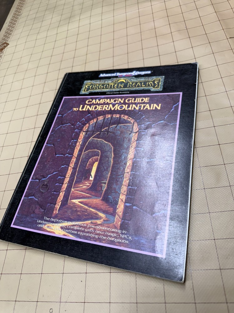 Advanced Dungeons & Dragons Campaign Guide to Undermountain Forgotten Realms