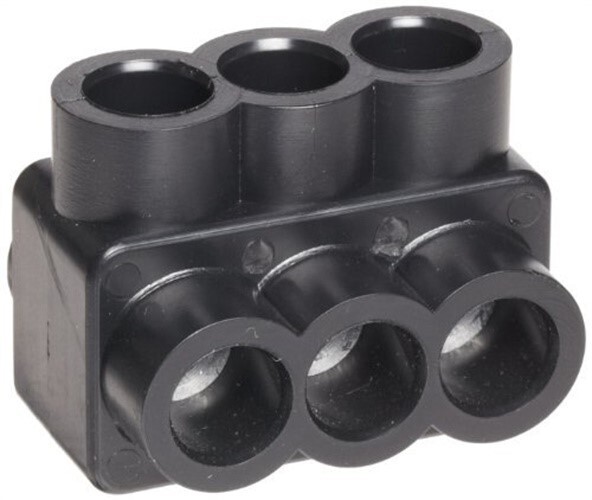 #4-3 Blk Insul Conn Sgl