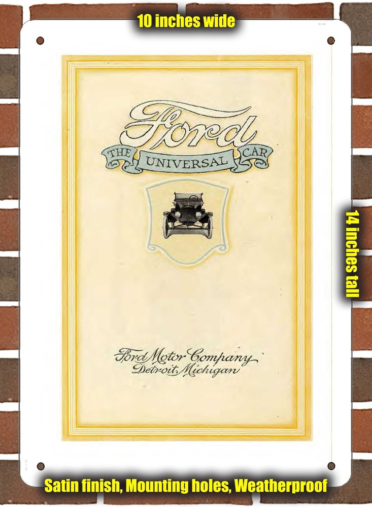 Metal Sign - 1917 Ford Universal Oct (Sign Variant #02)