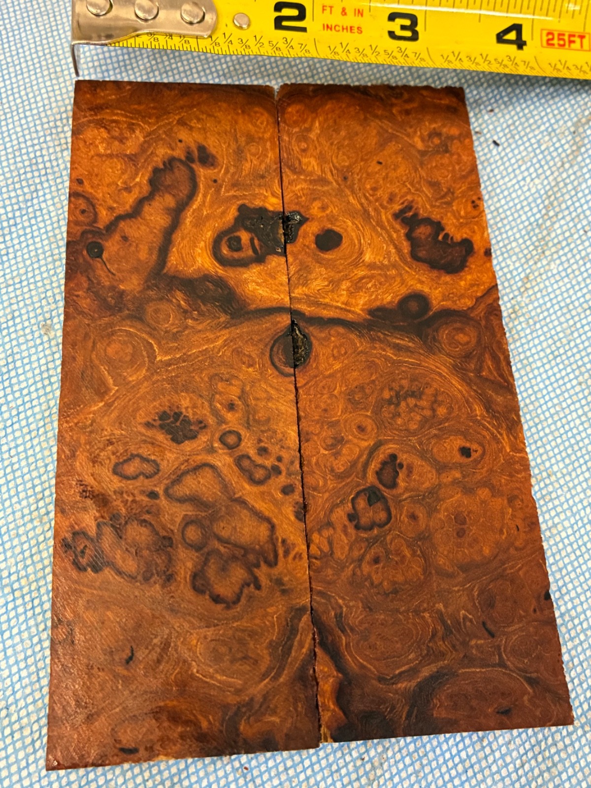 Desert Ironwood Knife Scales Handles Grips Blanks ~ 5.25”x 1.625” x .375" each.