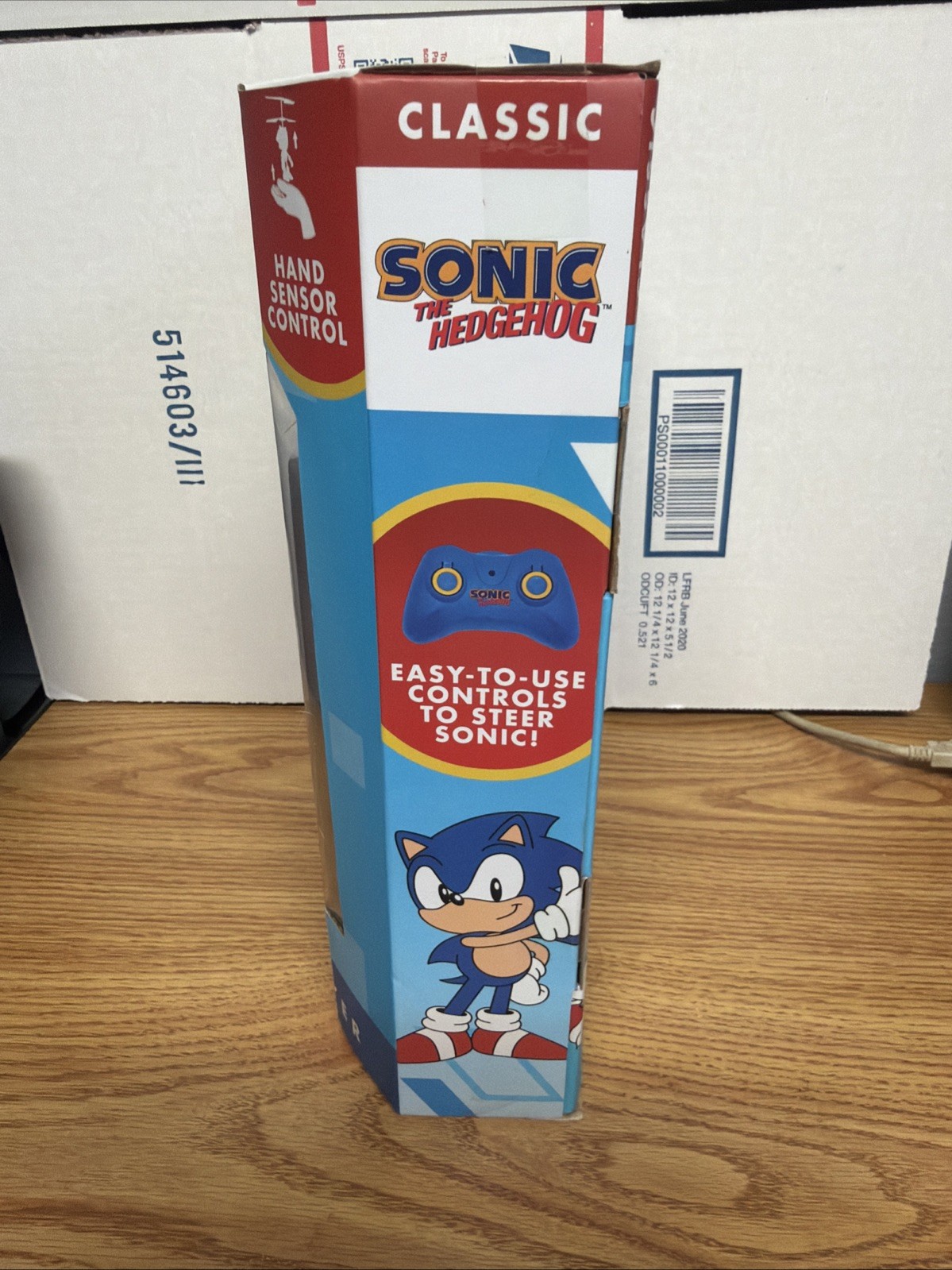 Classic Sonic The Hedgehog HELI-DRONE FLYER Inc Remote Control Hand Sensor NEW