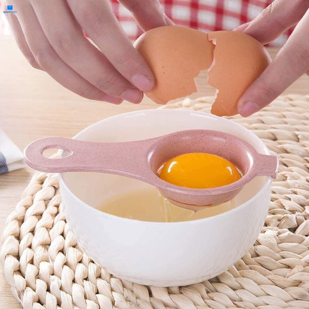 BAMUTU 3PCS Egg Separator Yolk White Pink