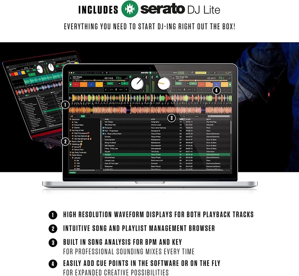 Complete DJ Equipment Package - Numark Mixtrack Pro FX 2 Deck DJ Controller F...