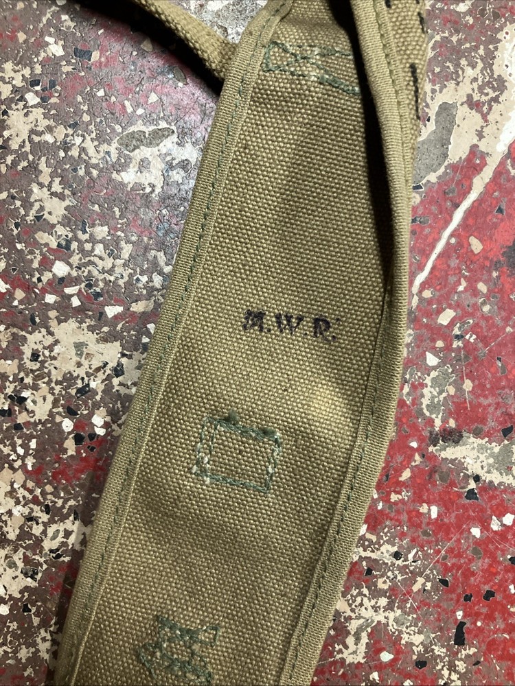 USGI 1918 M1910 Pick Axe Canvas Pouch Case US Army GI Pistol Belt