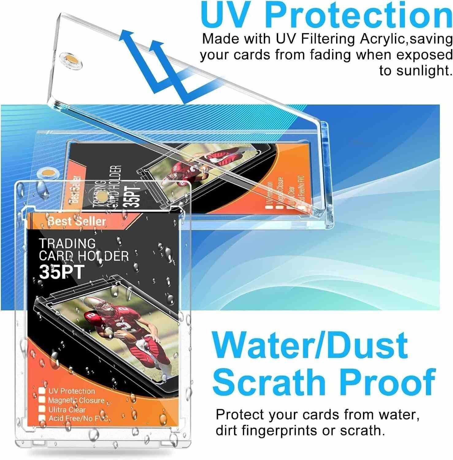 400 Pack Magnetic One Touch Card Holder For 35PT Sports Trading Cards (16*25box)