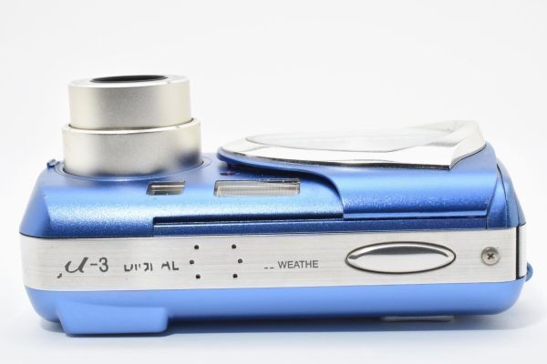 OLYMPUS μ-30 DIGITAL Blue Compact Digital Camera Tested Working Japan