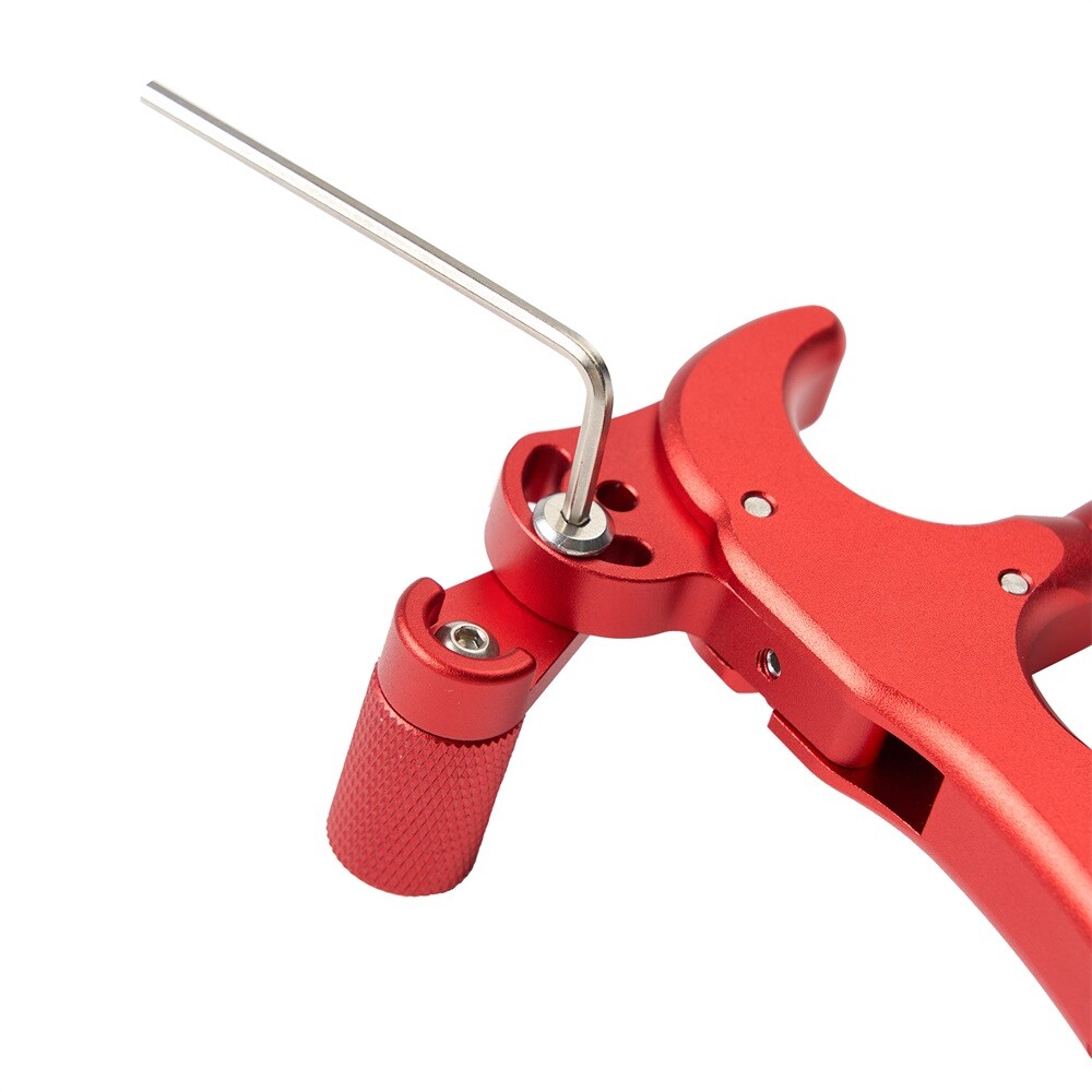 360° Rotate Archery Adjustable 4 Finger Compound Bow Release Aid Thumb Release