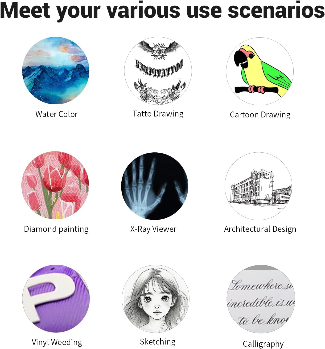 ColorWeaveArt A2 LED Light Pad for Diamond Painting – Tracing Light Box with 1