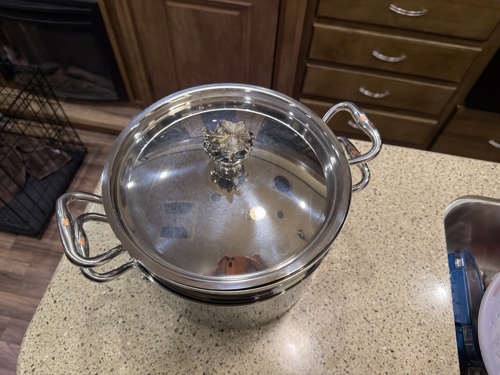 RUFFONI PASTA POT 8QT WITH PASTA INSERT (CSP2614X)