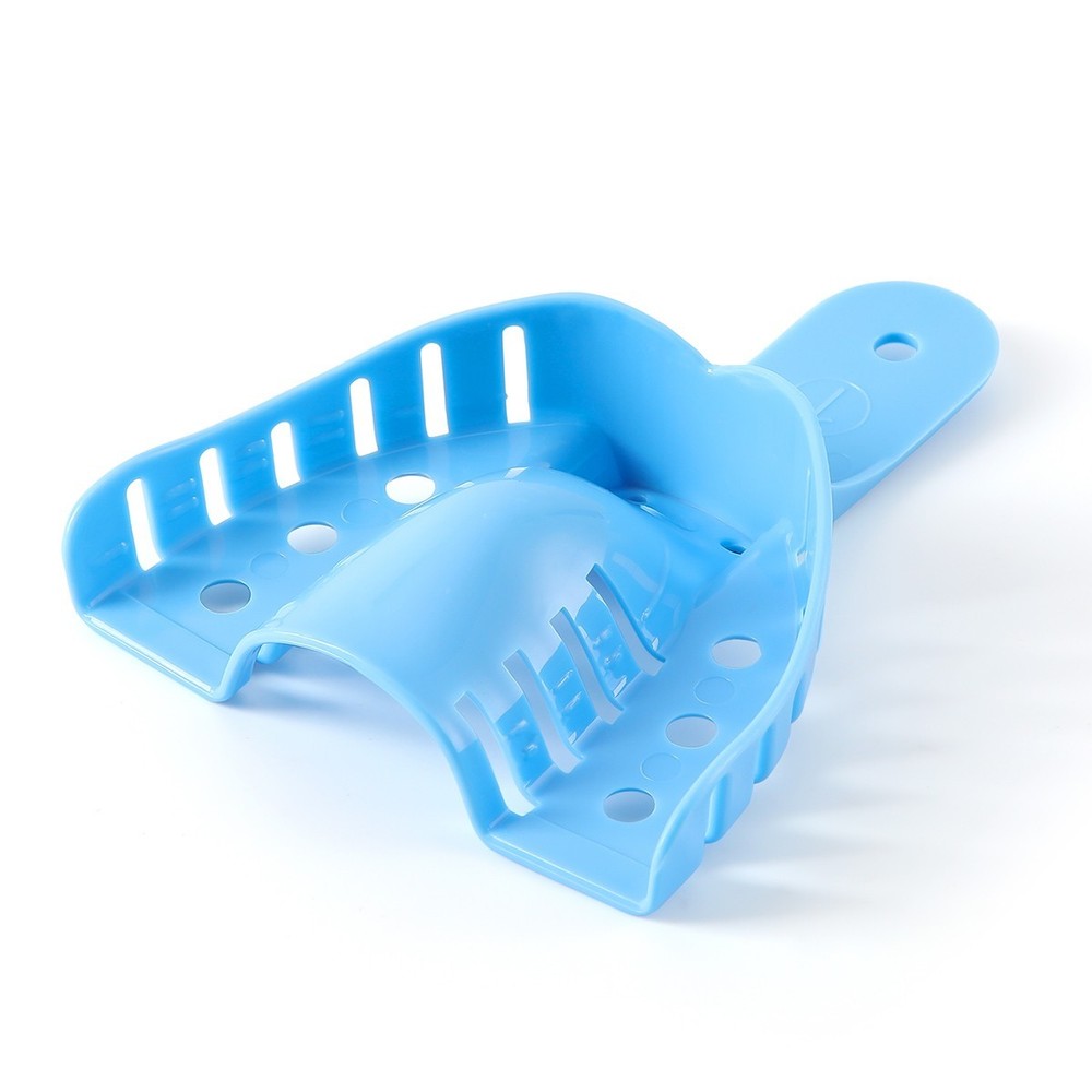 Dental Impression Trays Perforated Plastic Autoclavable Upper/Lower 12Pcs/Pack