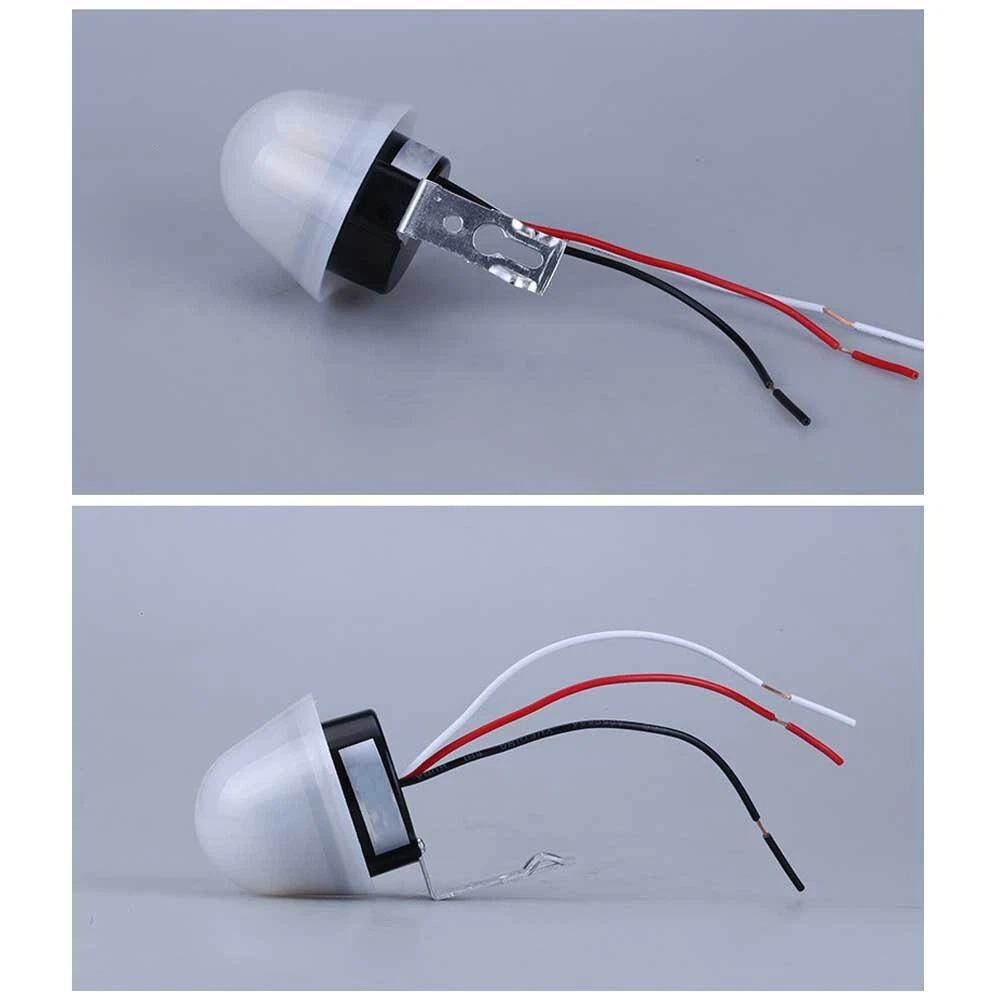 2PCS 12V Auto On Off Outdoor Light Photocell Switch Control Dark to Dawn Sensor