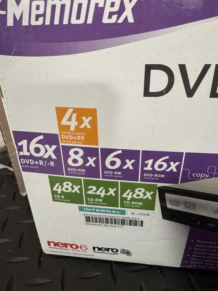NEW Memorex Multi-Format External DVD Recorder MRX-525GE Open Box