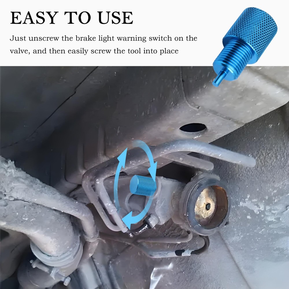 Adjustable Proportioning Valve Bleeder Tool,Aluminum Brake Blue
