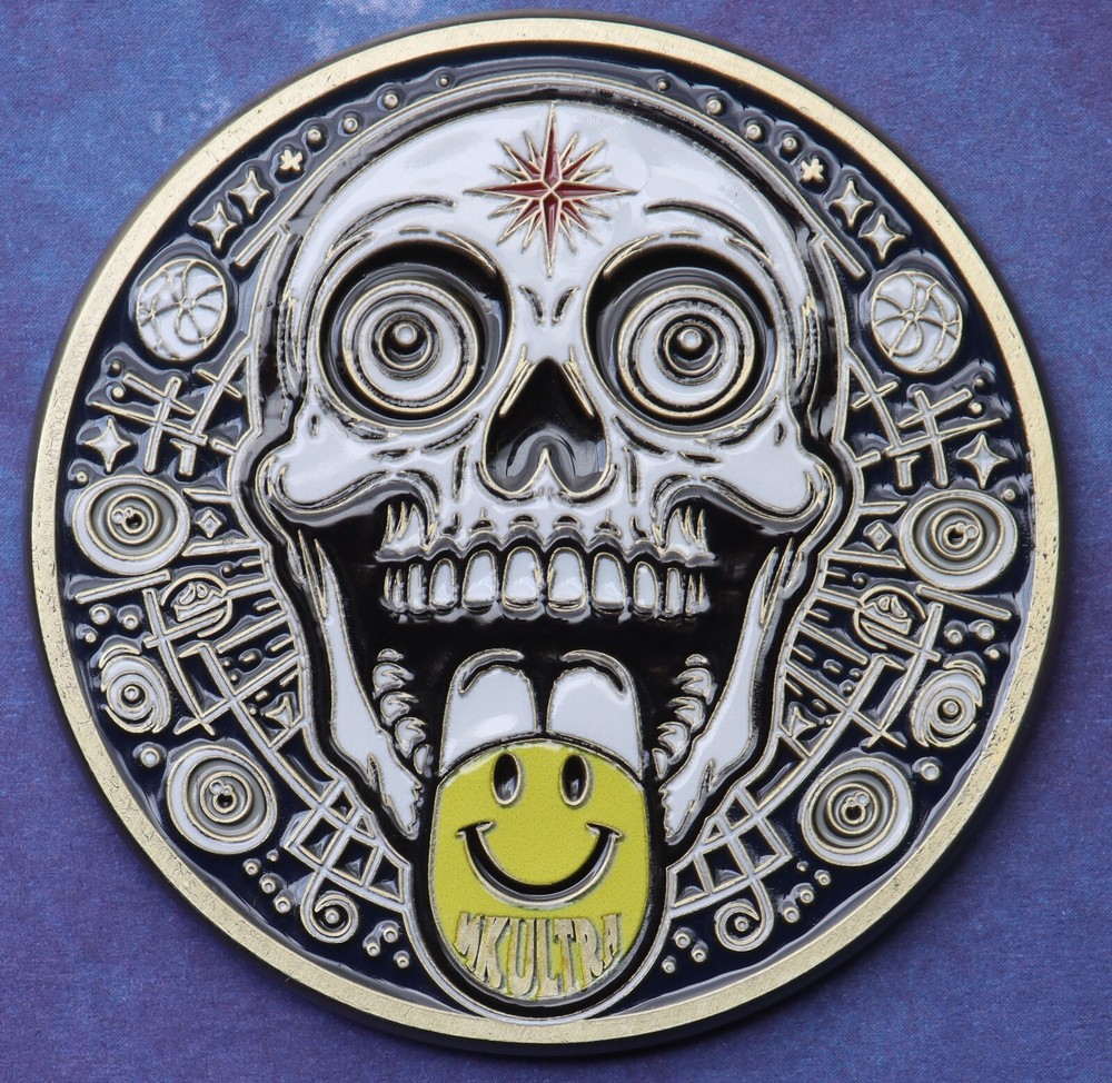 2" CIA PROJECT MKULTRA CHALLENGE COIN PSYOPS OPERATIONS SOD COVERT