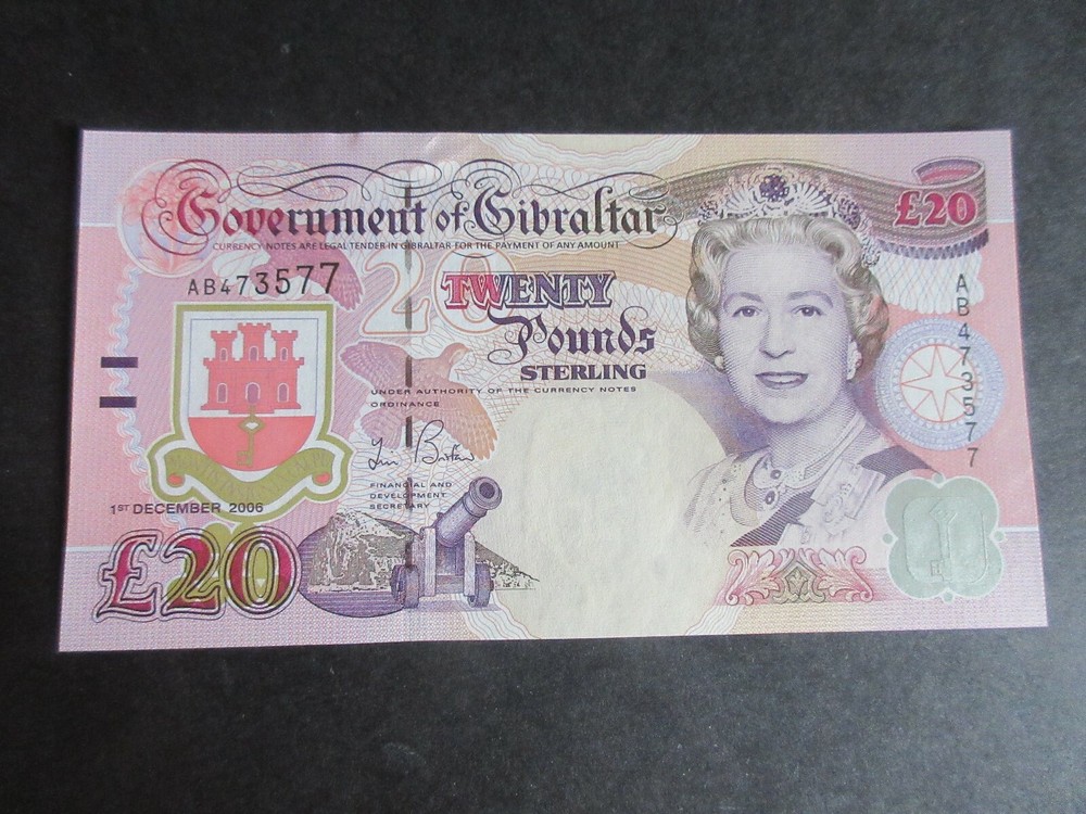 GIBRALTAR 2006 ISSUE, £20 DATED 01.12.2006, P33 - UNCIRCULATED