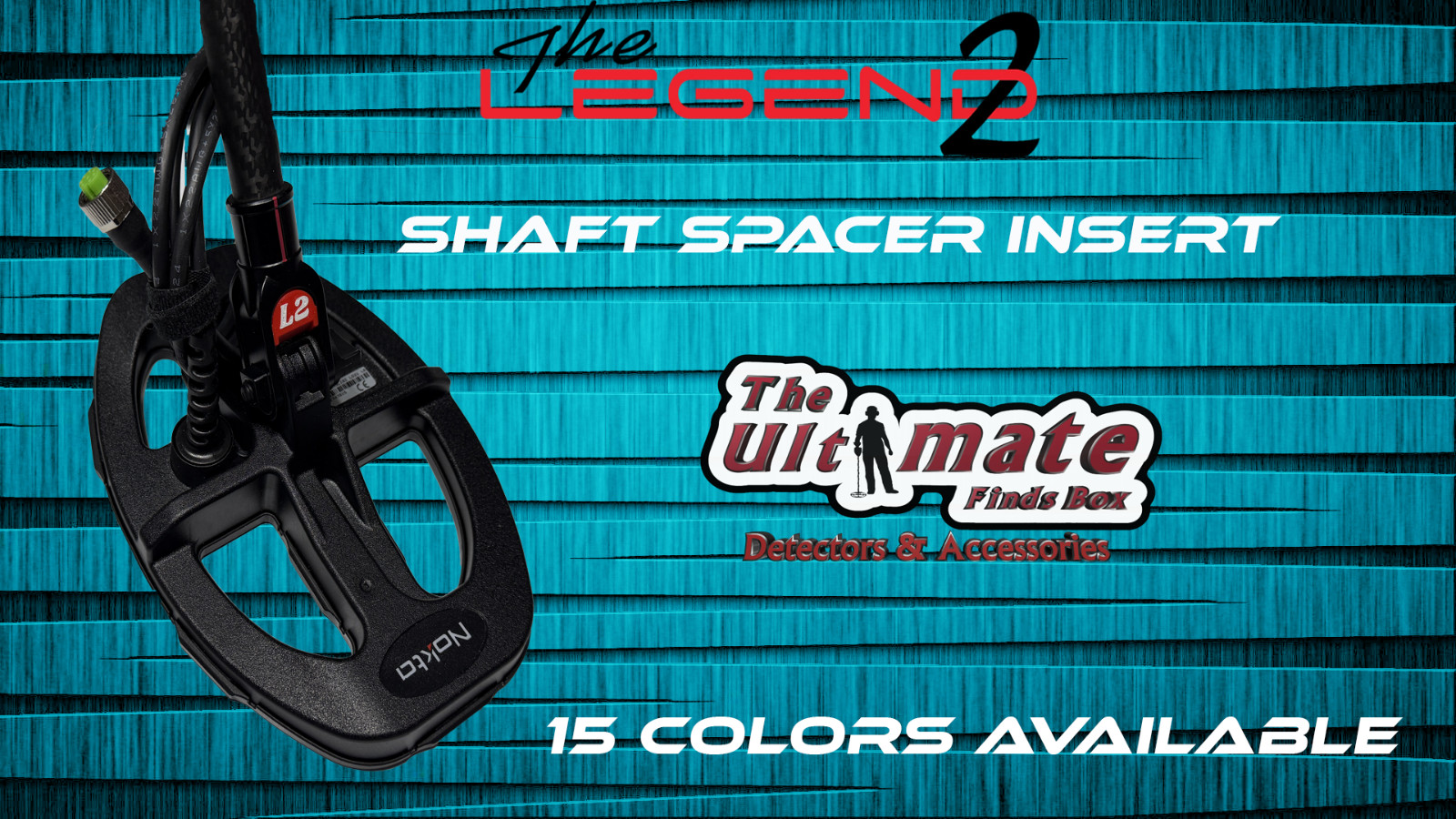 Nokta Legend 2 Coil Shaft Spacer Insert. 14 Colors Available.