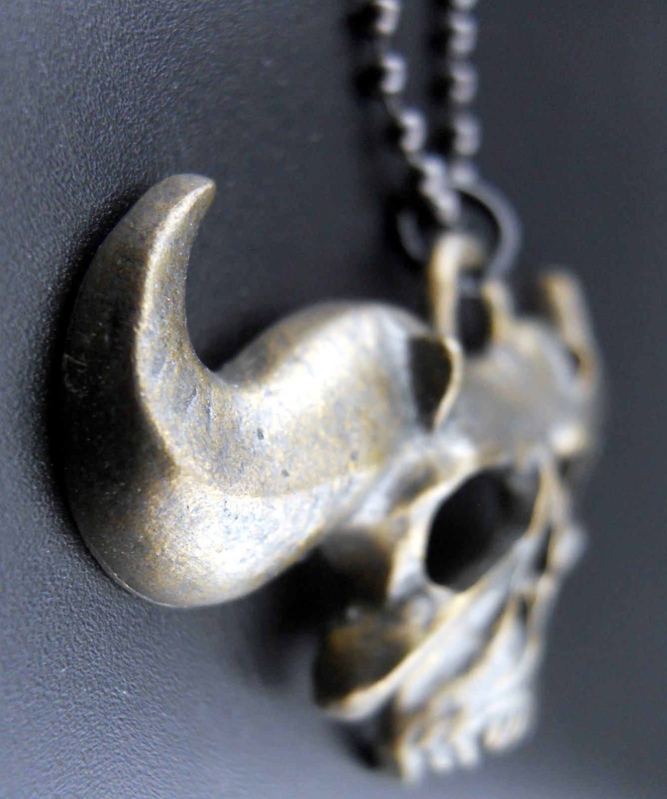 Danzig Necklace New Skull Pendant Rare Antique Gold/Bronze Finish