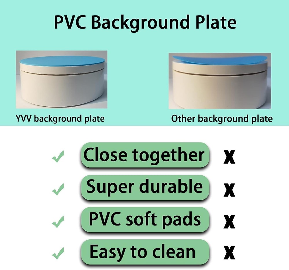 USB & Battery Powered Rotating Display Stand - 4.72" Adjustable Speed Turntable