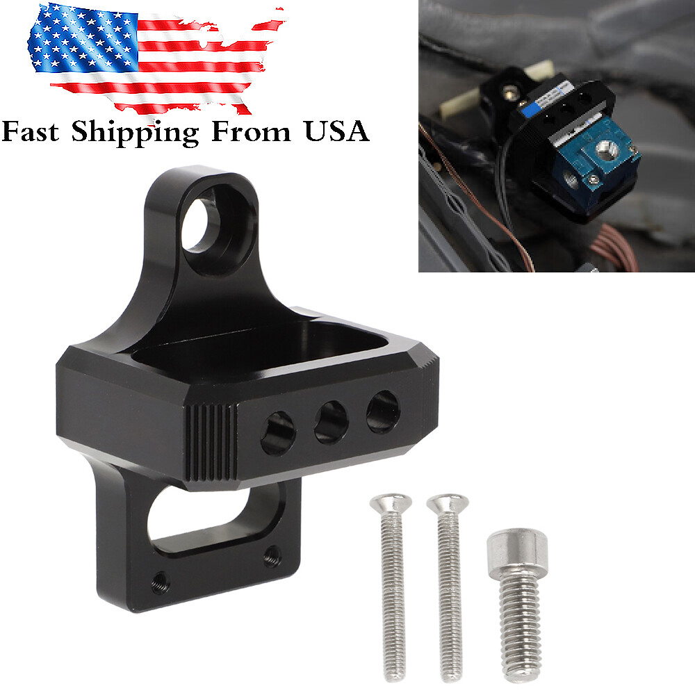 For Mac AEM Boost Controller Solenoid Valve Mount Holder Billet Bracket 3 Port
