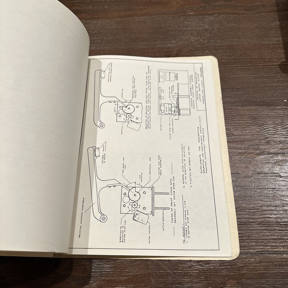 California Technical Models 103A & 118A Printer Instruction Manual 1959