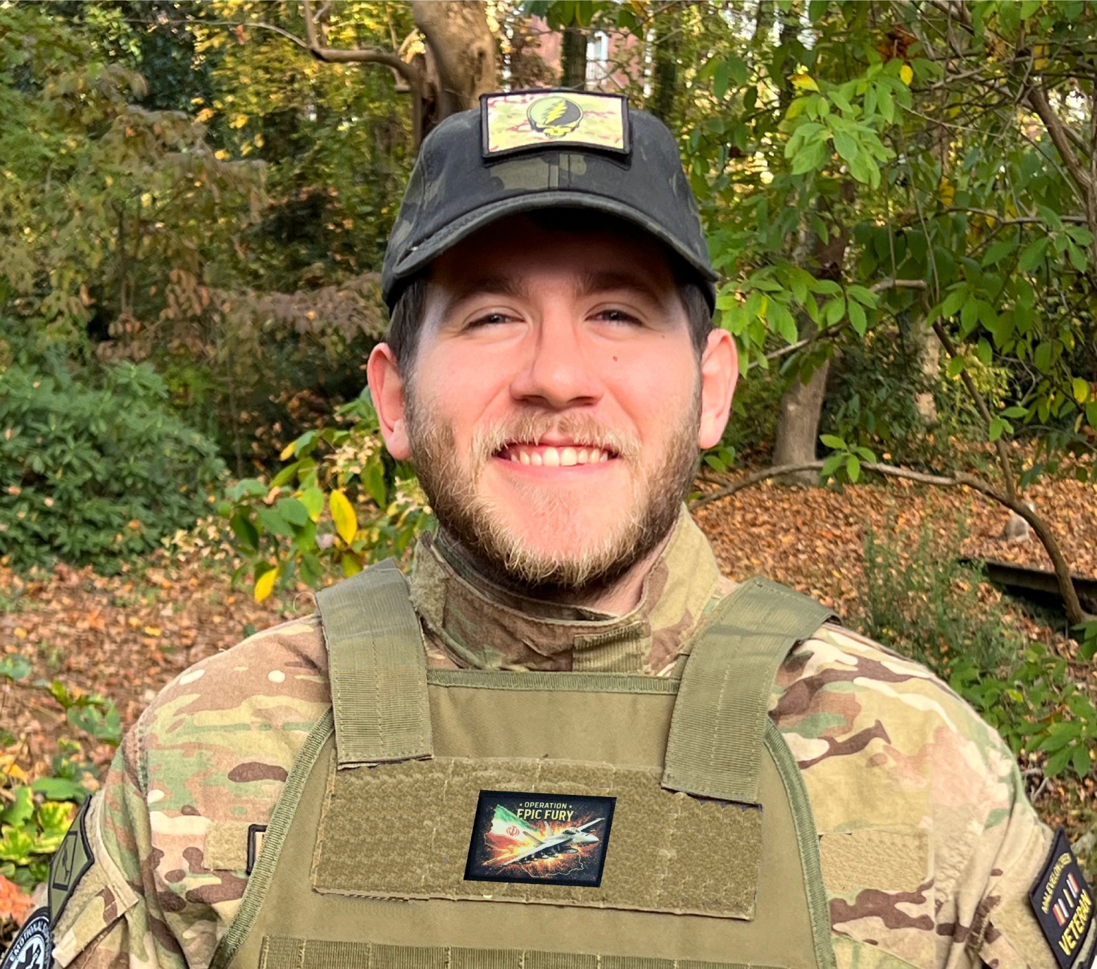 Operation Epic Fury Patriotic Morale Patch USA Israel UAE 2x3" tactical patch